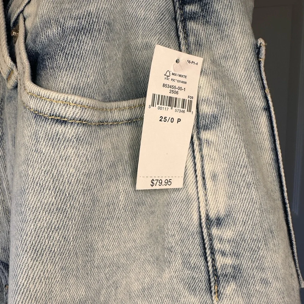 NWT GAP High Rise Wide Leg Stride Ankle Jeans - Petite - Picture 7 of 7